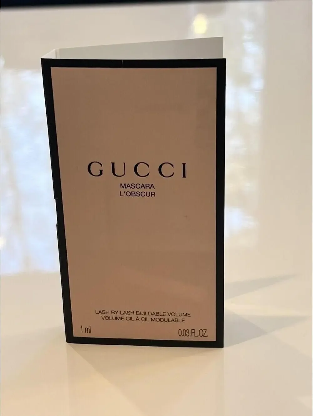 GUCCI Lash By Lash L'Obscur Length Mascara Black .03oz Trial Size NEW